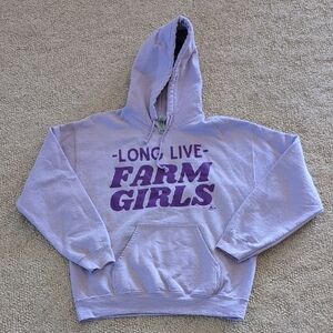 Light Purple Long Live farm Girls Hoodie